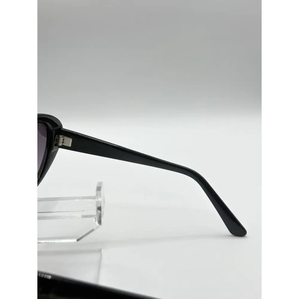 Cole Haan Oval Sunglasses Black Gradient Lenses Women